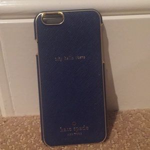 Kate Spade IPHONE 6/6s Navy and Gold phone case